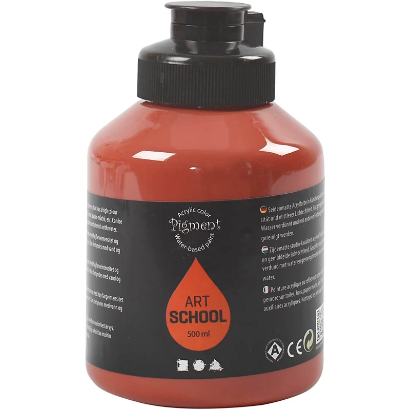 Acrylfarben, Mattglänzend, Halbtransparent, Siena gebrannt, 500 ml/ 1 Fl. [HOB-35418]
