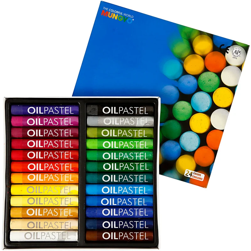 Mungyo Ölpastellfarben, L 7 cm, Dicke 11 mm, Sortierte Farben, 24 Stk/ 1 Pck [HOB-38280]