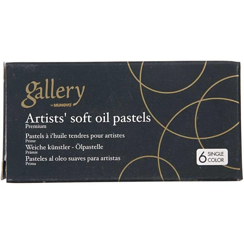 Gallery Ölpastellkreide Premium, L 7 cm, Dicke 11 mm, Rotbraun (237), 6 Stk/ 1 Pck [HOB-38262]