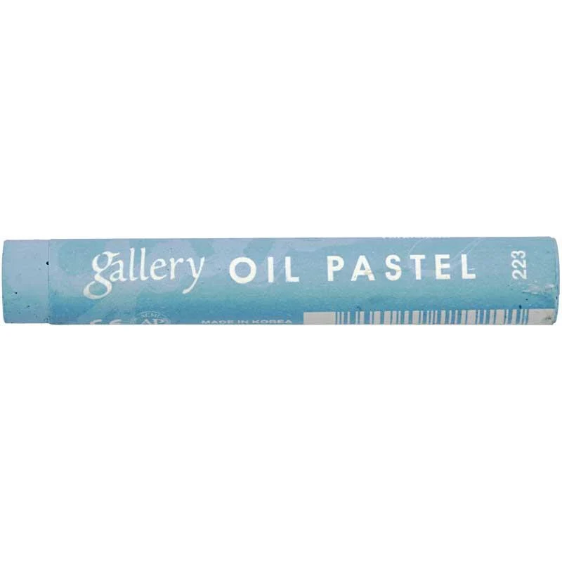 Gallery Ölpastellkreide Premium, L 7 cm, Dicke 11 mm, Türkisblau (223), 6 Stk/ 1 Pck [HOB-38259]