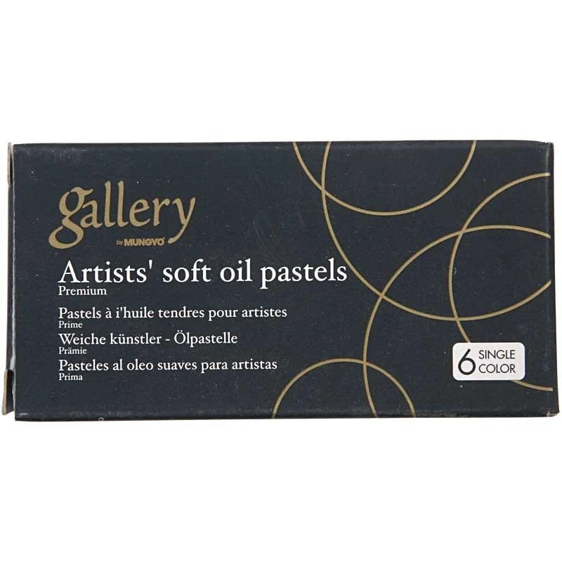 Gallery Ölpastellkreide Premium, L 7 cm, Dicke 11 mm, Türkisblau (223), 6 Stk/ 1 Pck [HOB-38259]