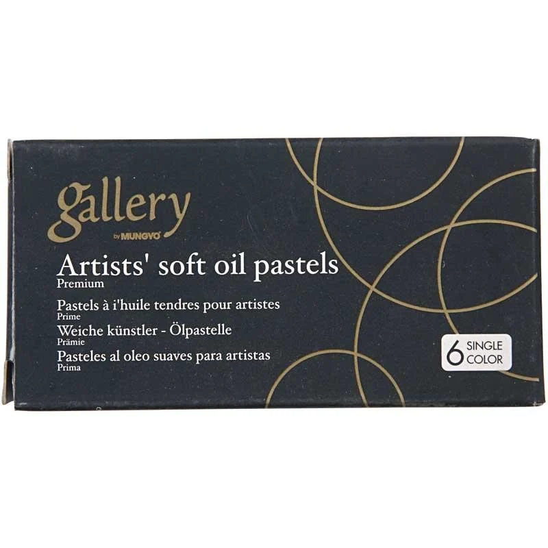 Gallery Ölpastellkreide Premium, L 7 cm, Dicke 11 mm, Kobaltblau (221), 6 Stk/ 1 Pck [HOB-38258]