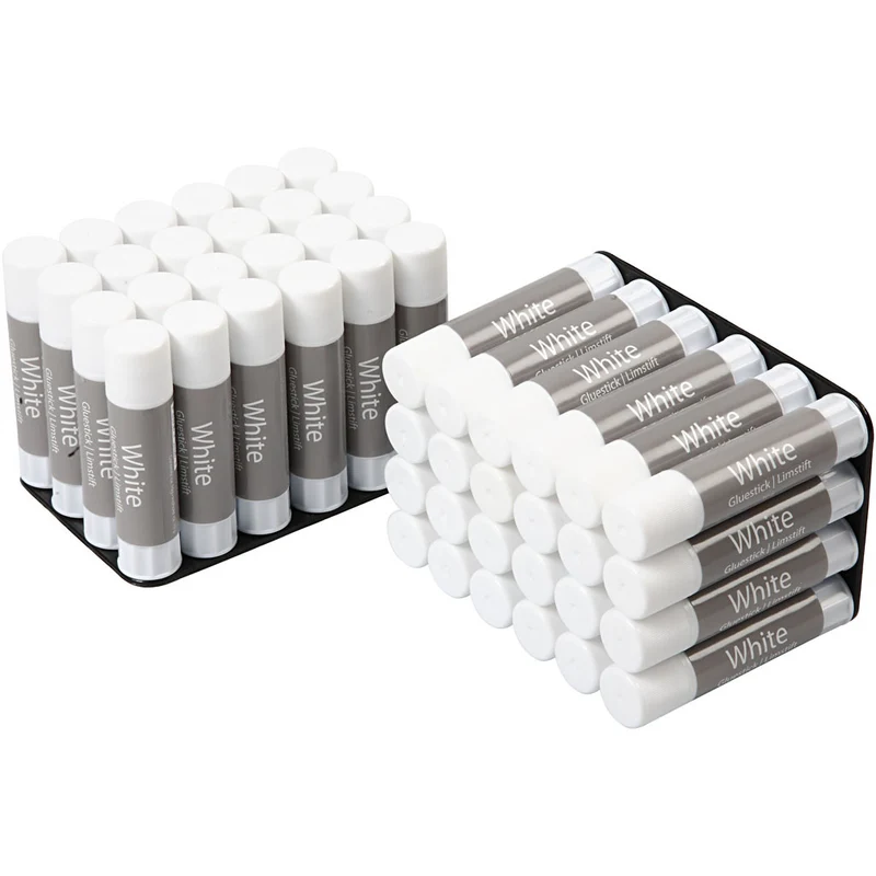 Klebestift, weiß, 10 g, 48 Stk/ 1 Pck [HOB-39039]