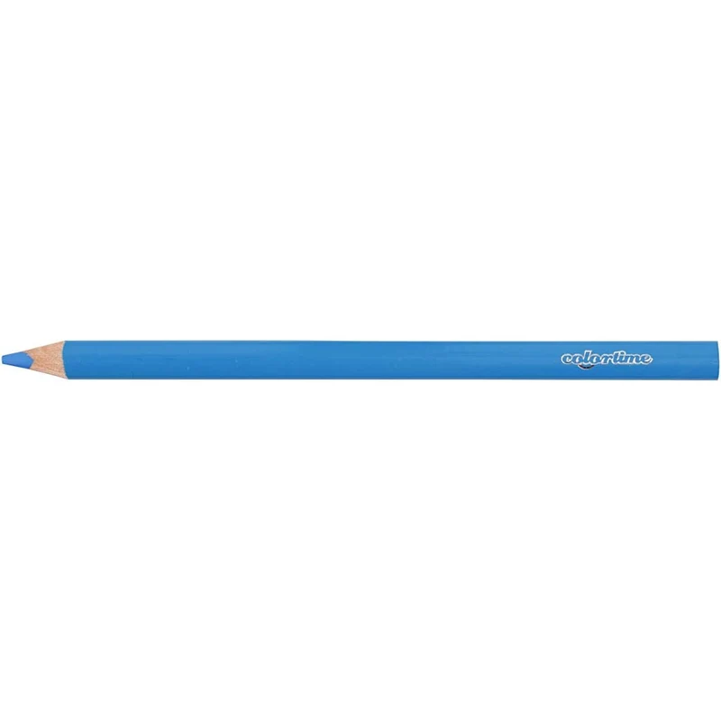 Colortime Buntstifte, L 17,45 cm, Mine 5 mm, JUMBO, Blau, 12 Stk/ 1 Pck [HOB-38176]