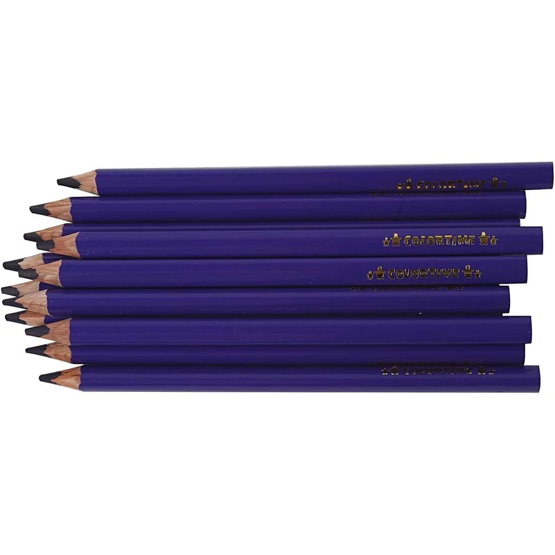 Colortime Buntstifte, L 17,45 cm, Mine 5 mm, JUMBO, Flieder, 12 Stk/ 1 Pck [HOB-38175]
