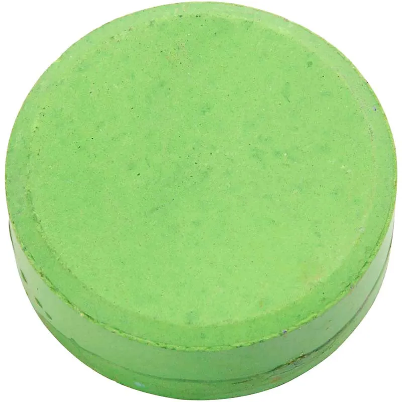 Wasserfarben, H 16 mm, D 44 mm, Grün, 6 Stk/ 1 Pck [HOB-34483]