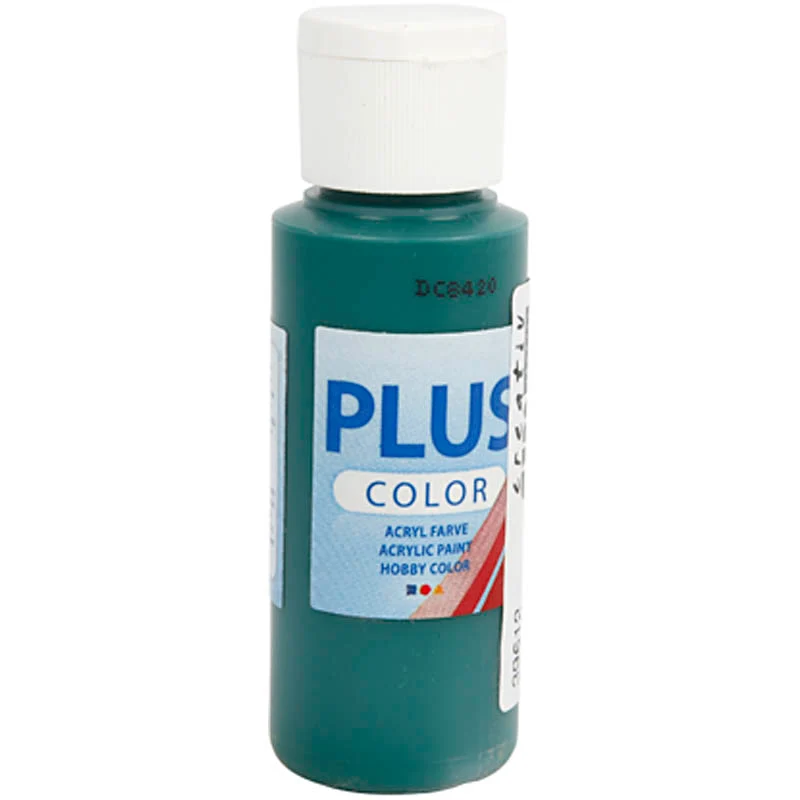 Plus Color Bastelfarbe, Dunkelgrün, 60 ml/ 1 Fl. [HOB-39612]