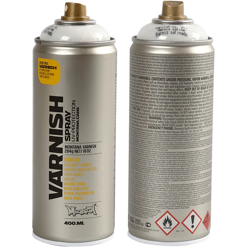 Lackspray zum Überziehen/Firnissen, Mattglänzend, 400 ml/ 1 Dose [HOB-35027]