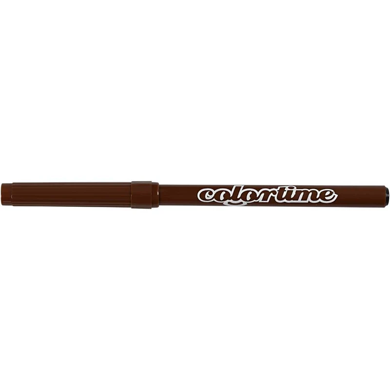Colortime Marker, Strichstärke 2 mm, Braun, 18 Stk/ 1 Pck [HOB-373542]