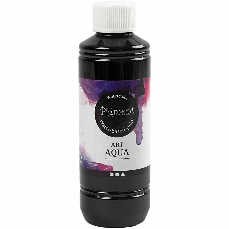 Flüssige Aquarellfarbe, Schwarz, 250 ml/ 1 Fl. [HOB-34340]