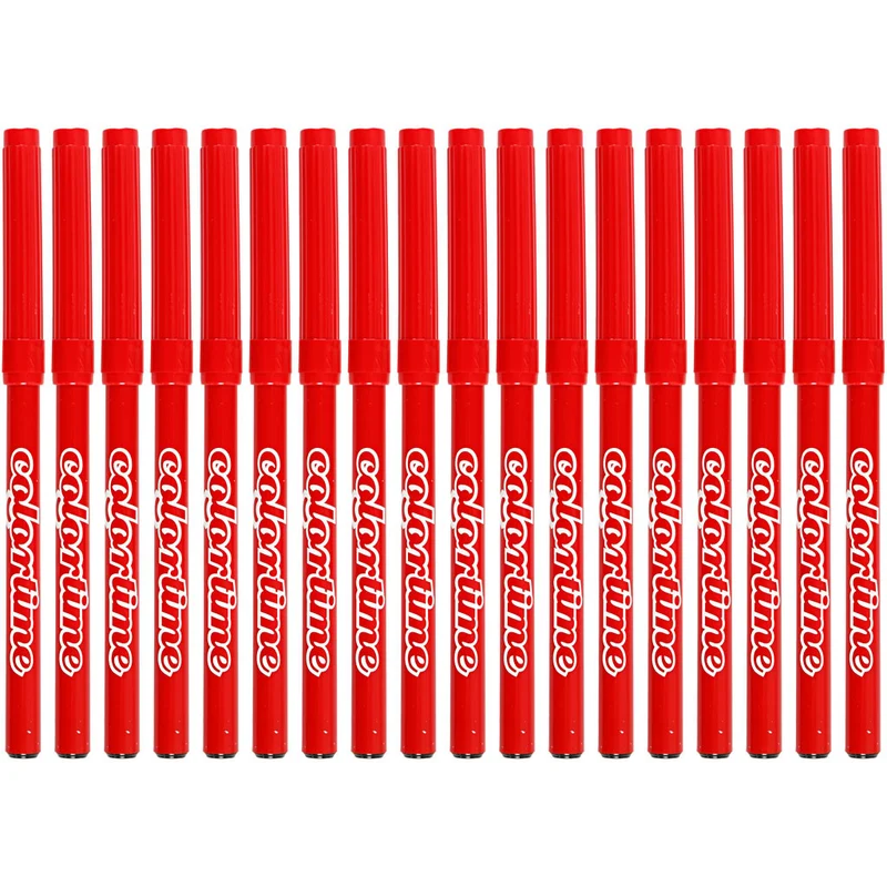 Colortime Marker, Strichstärke 2 mm, Rot, 18 Stk/ 1 Pck [HOB-373540]
