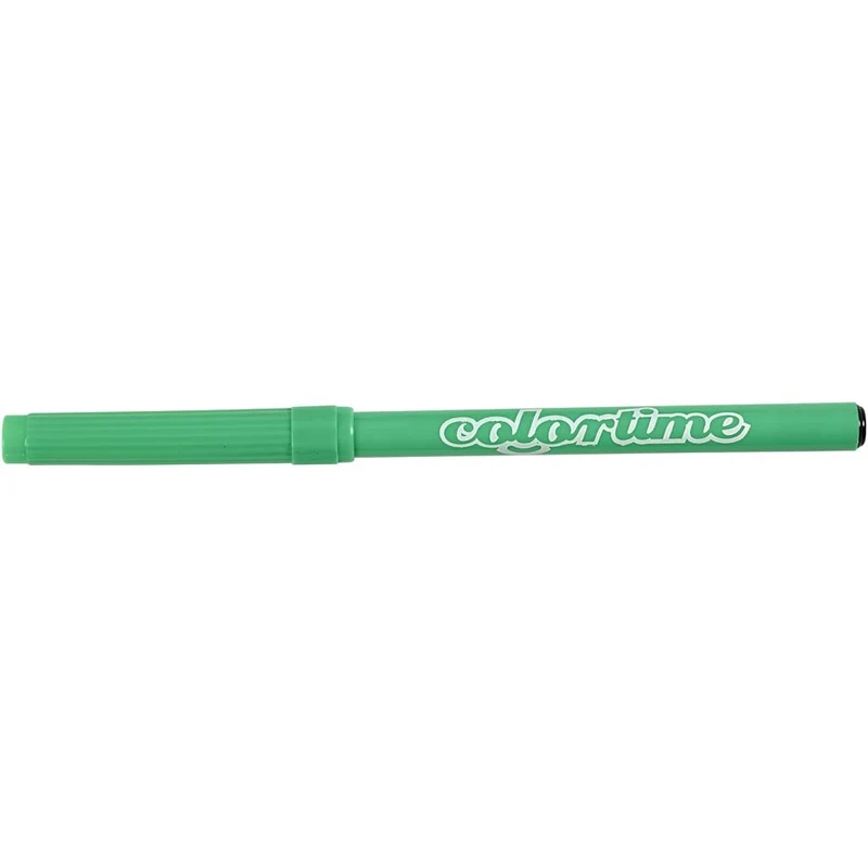 Colortime Filzstifte, Hellgrün, Strichstärke 2 mm, 18 Stk/ 1 Pck [HOB-373535]