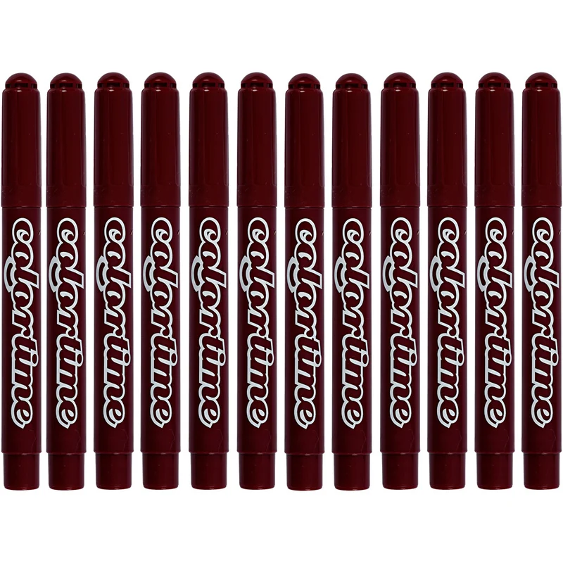 Colortime Marker, Strichstärke 5 mm, Weinrot, 12 Stk/ 1 Pck [HOB-37353]