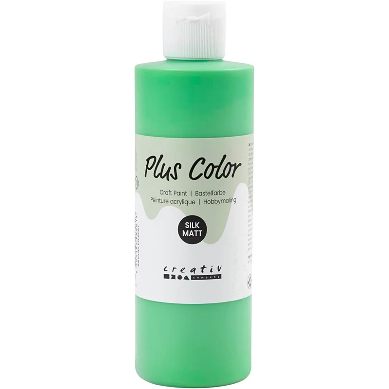 Plus Color Bastelfarbe, Hellgrün, 250 ml/ 1 Fl. [HOB-39476]