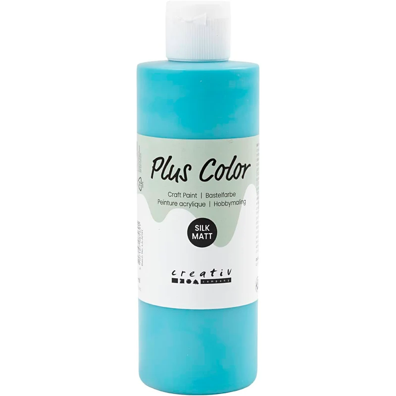 Plus Color Bastelfarbe, Türkis, 250 ml/ 1 Fl. [HOB-39472]
