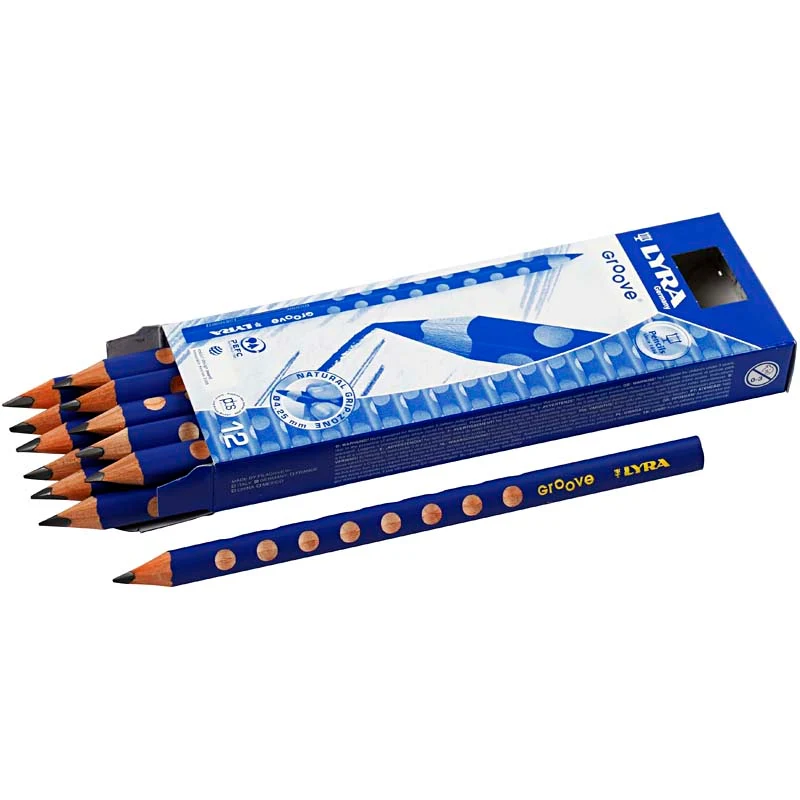 Groove Bleistift, D 10 mm, B, Mine 4,25 mm, 12 Stk/ 1 Pck [HOB-38511]