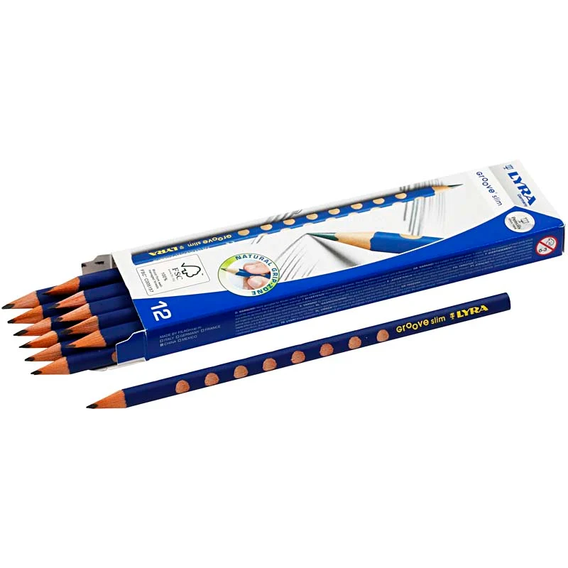 Groove Bleistift, D 7,2 mm, HB, Mine 3,3 mm, 12 Stk/ 1 Pck [HOB-38510]