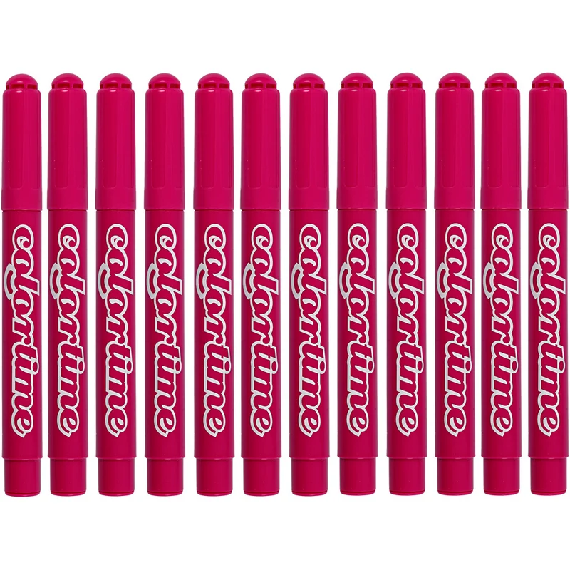Colortime Marker, Strichstärke 5 mm, Rosa, 12 Stk/ 1 Pck [HOB-37341]