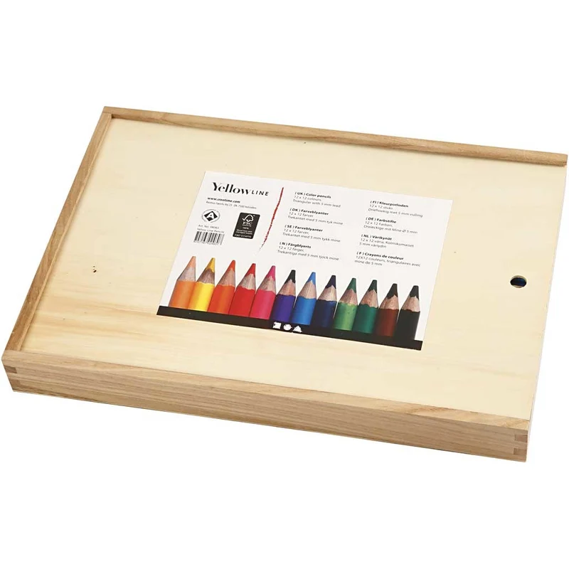 Buntstifte, Mine 5 mm, JUMBO, Sortierte Farben, 144 Stk/ 1 Pck [HOB-38083]