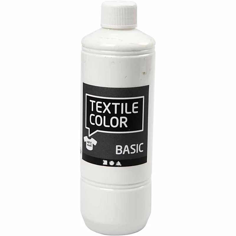 Textilfarbe, Weiß, 500 ml/ 1 Fl. [HOB-34154]