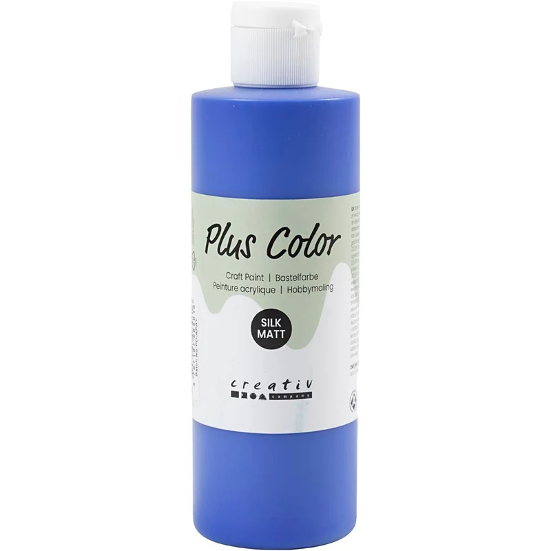 Plus Color Bastelfarbe, Ultramarinblau, 250 ml/ 1 Fl. [HOB-39445]