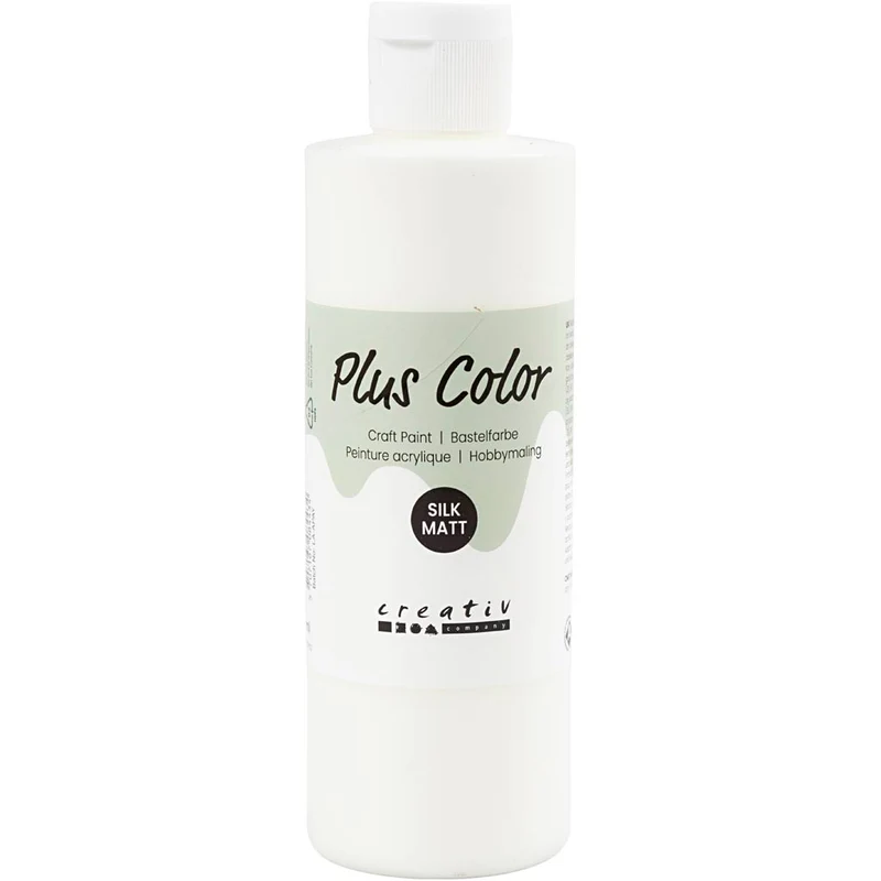 Plus Color Bastelfarbe, Naturweiß, 250 ml/ 1 Fl. [HOB-39437]