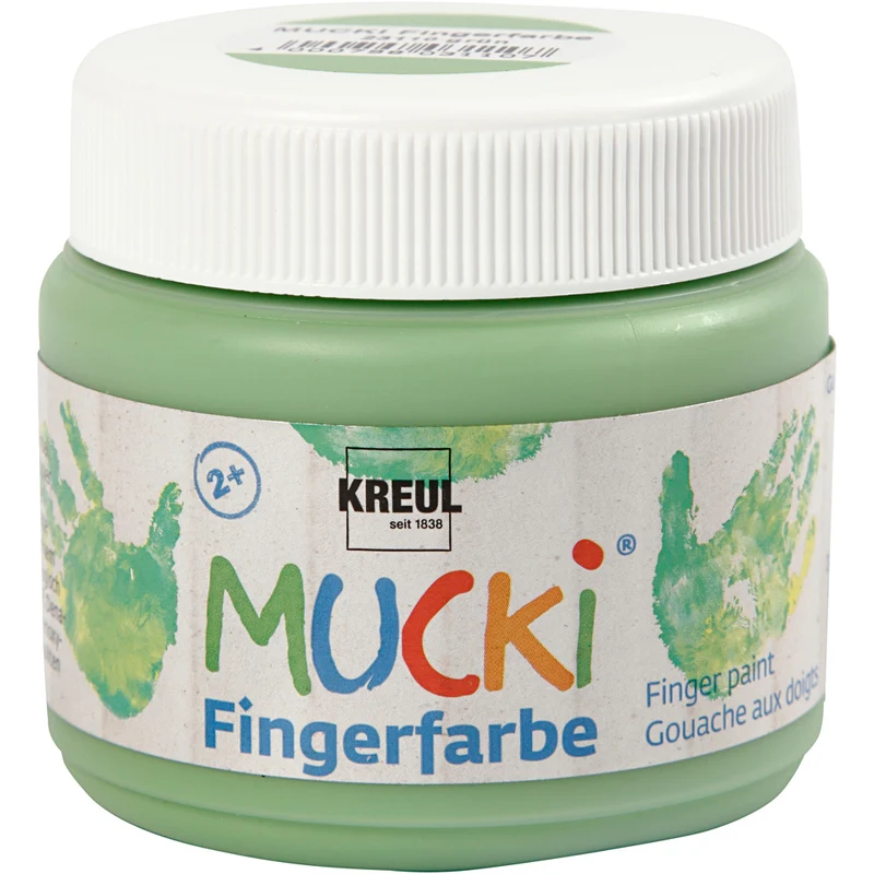 Mucki Fingerfarbe, Grün, 150 ml/ 1 Dose [HOB-34762]
