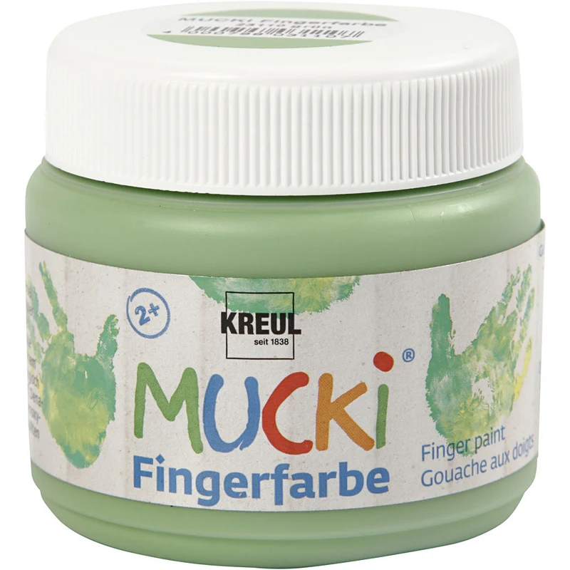 Mucki Fingerfarbe, Grün, 150 ml/ 1 Dose [HOB-34762]
