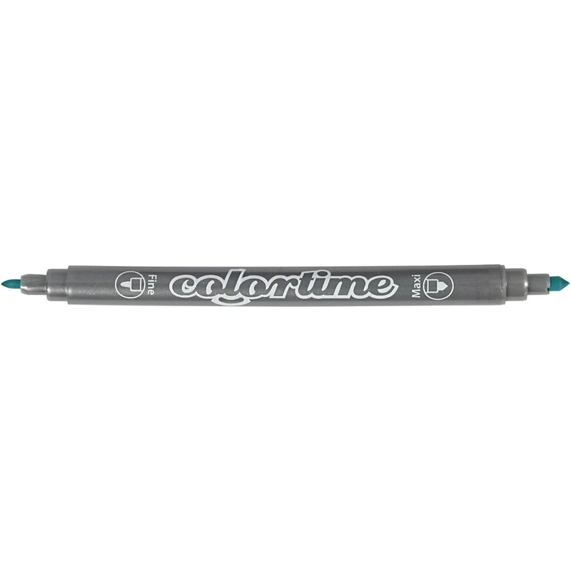Colortime Dual-Filzstifte, Strichstärke 2,3+3,6 mm, Pastellfarben, 6 Stk/ 1 Pck [HOB-37991]