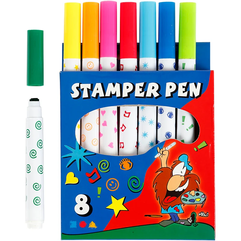 Stempelstifte, Sortierte Farben, 8 Stk/ 1 Pck [HOB-37985]