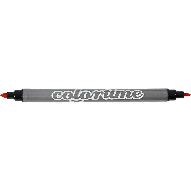 Colortime Dual-Filzstifte, Strichstärke 2,3+3,6 mm, Standard-Farben, 20 Stk/ 1 Pck [HOB-37983]