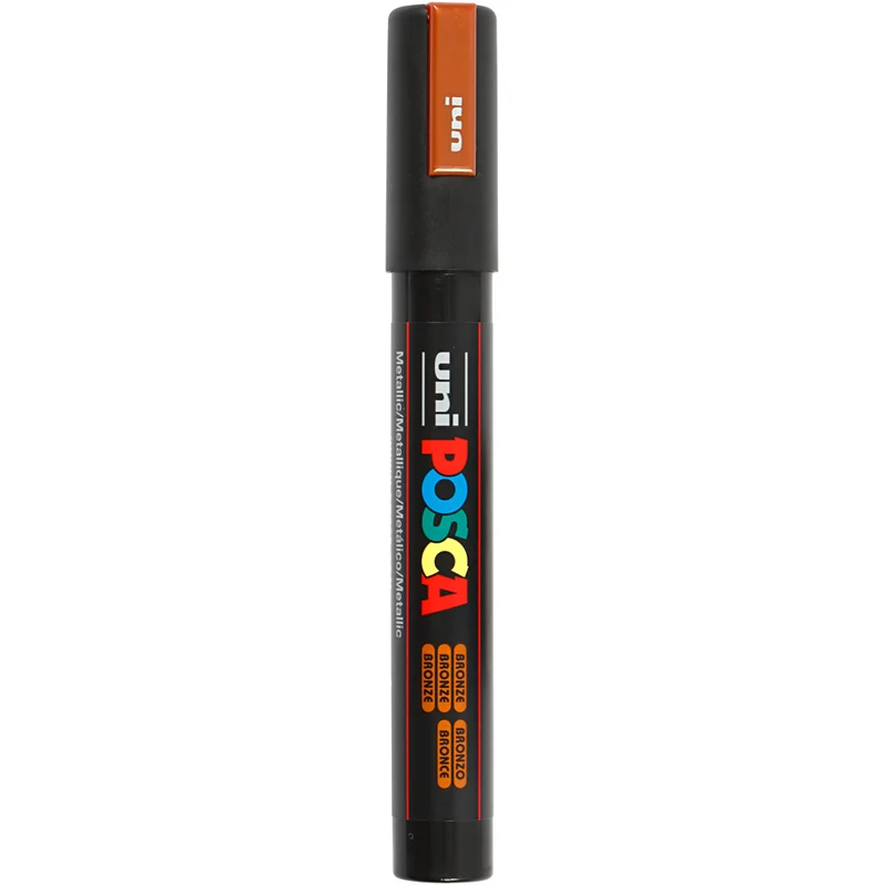 Posca Marker , Nr. PC-5M, Strichstärke 2,5 mm, Medium, Bronze, 1 Stk [HOB-276820]