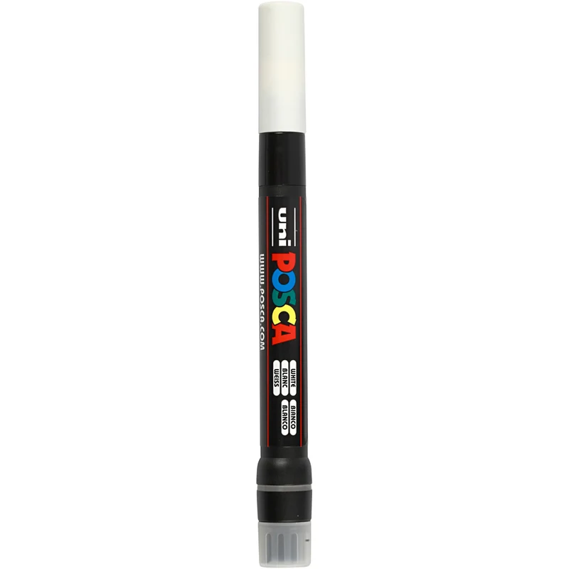 Posca Marker , Nr. PCF350, Strichstärke 1-10 mm, Pinsel, Weiß, 1 Stk [HOB-271052]