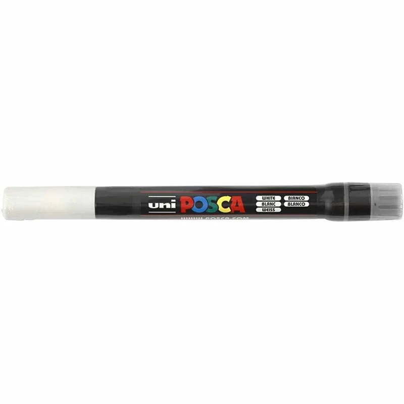 Posca Marker , Nr. PCF350, Strichstärke 1-10 mm, Pinsel, Weiß, 1 Stk [HOB-271052]
