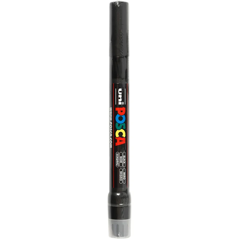 Posca Marker , Nr. PCF350, Strichstärke 1-10 mm, Pinsel, Schwarz, 1 Stk [HOB-271046]