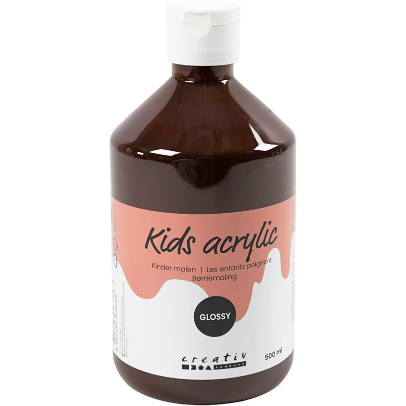 Acrylfarbe Glänzend, Braun, 500ml/ 1 Fl. [HOB-32030]