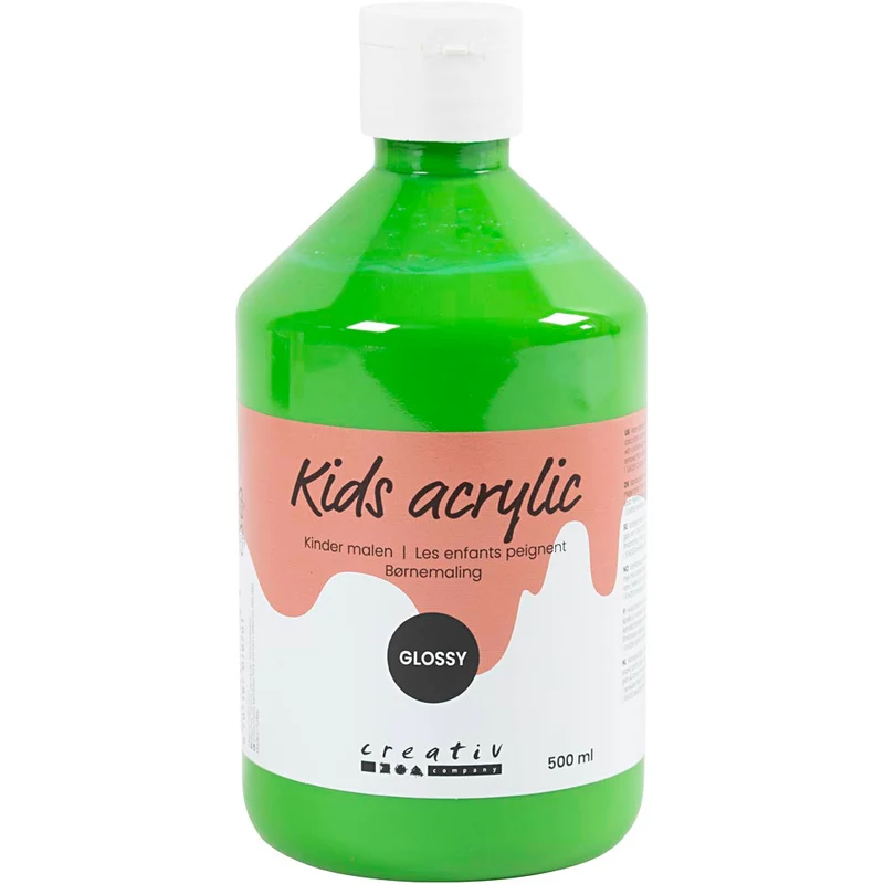 Acrylfarbe, glänzend, Hellgrün, 500 ml/ 1 Fl. [HOB-32026]