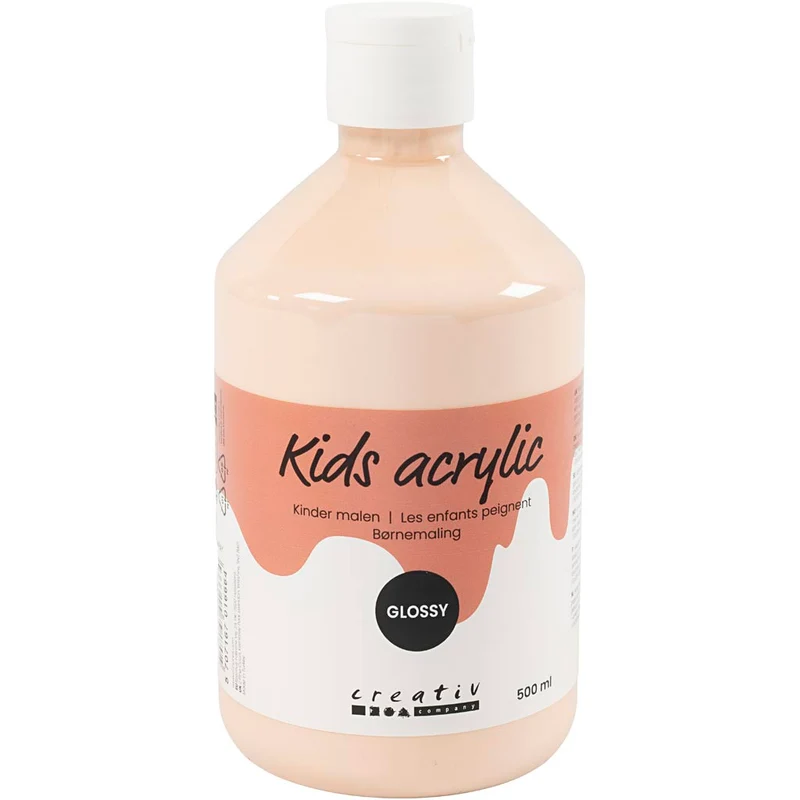 Acrylfarbe, glänzend, Hellbeige, 500 ml/ 1 Fl. [HOB-32018]