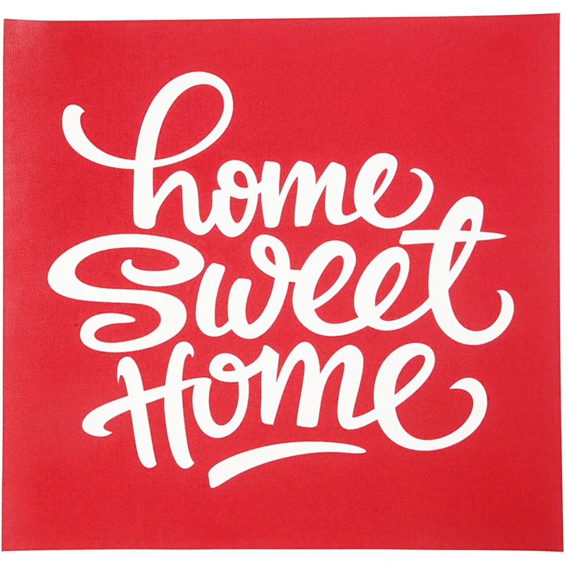 Siebdruck-Schablonen, home sweet home, Blatt 20x22 cm, 1 Bl. [HOB-27060]