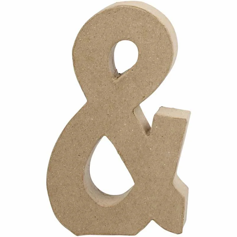 Zeichen, &, H 19,9 cm, B 11,5 cm, Dicke 2,5 cm, 1 Stk [HOB-26627]