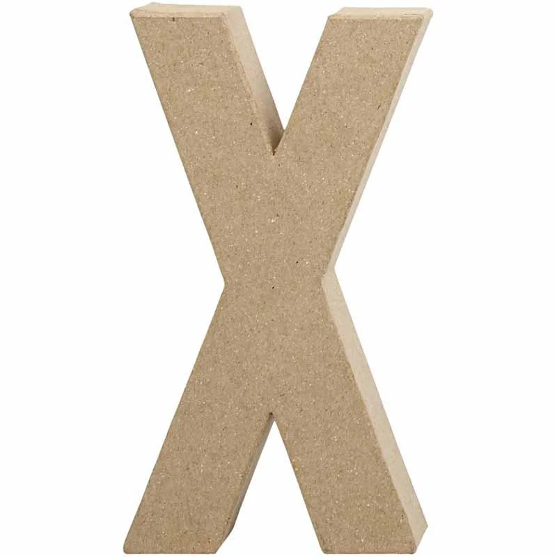 Buchstabe, X, H 20,2 cm, B 10,5 cm, Dicke 2,5 cm, 1 Stk [HOB-26623]