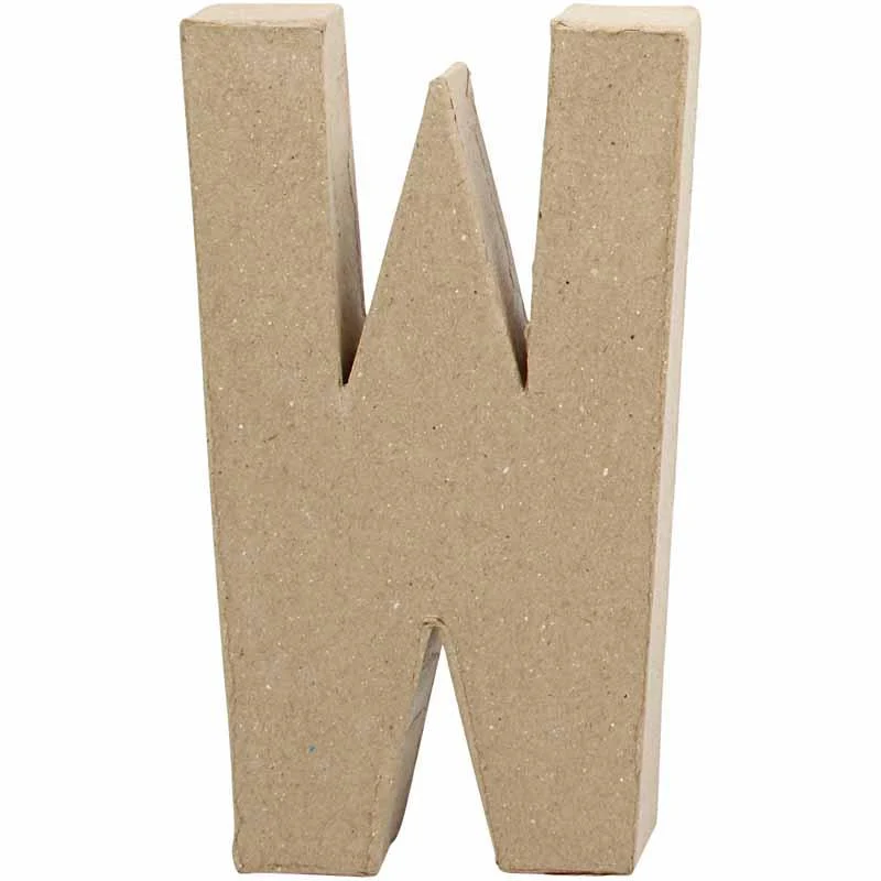 Buchstabe, W, H 20,3 cm, B 11,4 cm, Dicke 2,5 cm, 1 Stk [HOB-26622]