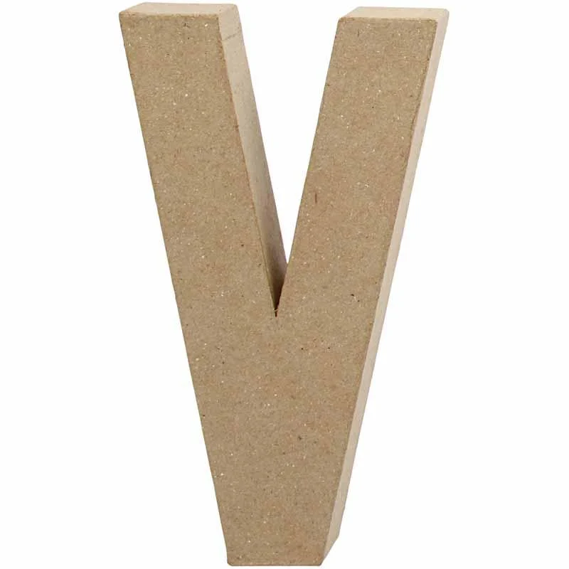 Buchstabe, V, H 20,5 cm, B 11,5 cm, Dicke 2,5 cm, 1 Stk [HOB-26621]