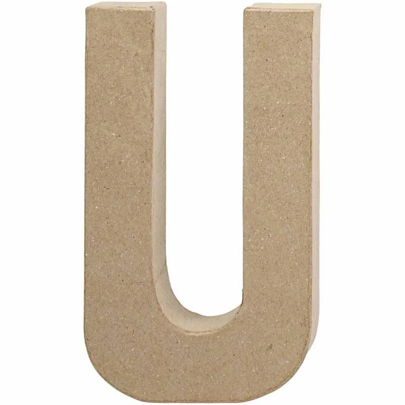 Buchstabe, U, H 20,5 cm, B 11,5 cm, Dicke 2,5 cm, 1 Stk [HOB-26620]