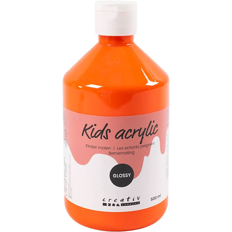 Acrylfarbe, glänzend, Orange, 500 ml/ 1 Fl. [HOB-32014]