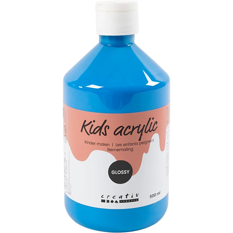 Acrylfarbe, glänzend, Primärblau, 500 ml/ 1 Fl. [HOB-32008]