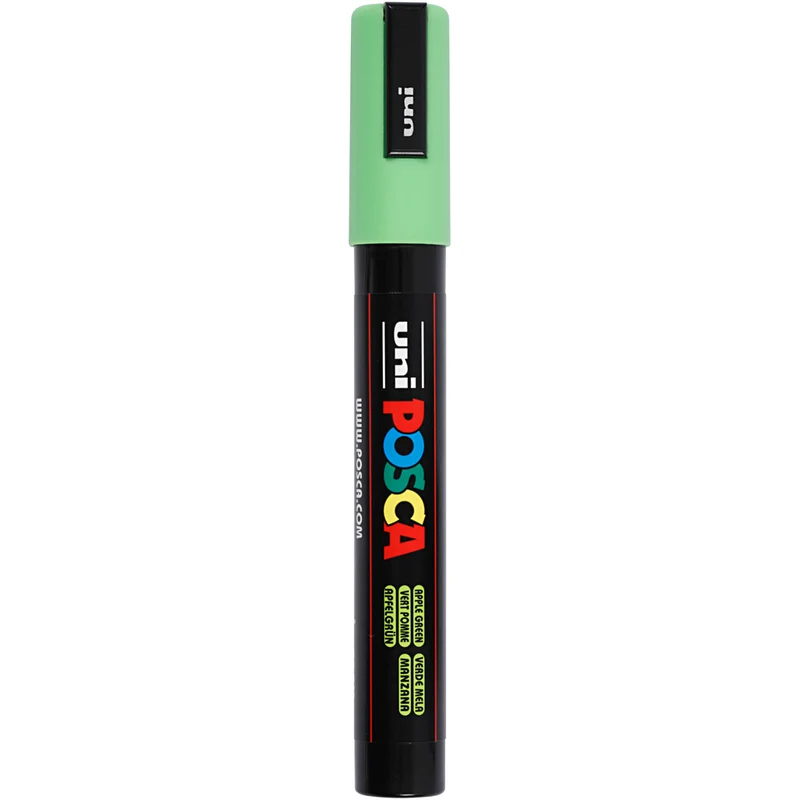 Posca Marker , Nr. PC-5M, Strichstärke 2,5 mm, Medium, Apple Green, 1 Stk [HOB-276043]