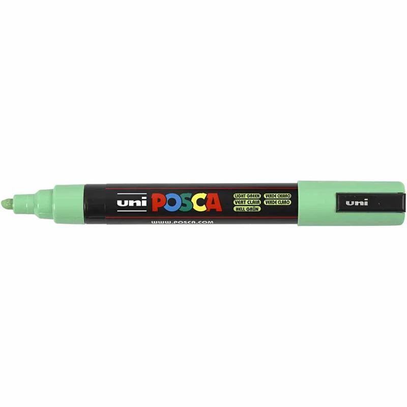 Posca Marker , Nr. PC-5M, Strichstärke 2,5 mm, Medium, Hellgrün, 1 Stk [HOB-276033]