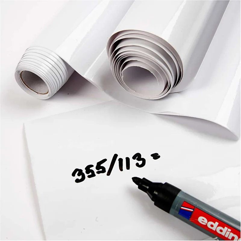 Whiteboardfolie, B 45 cm, Weiß, 2 m/ 1 Rolle [HOB-28262]