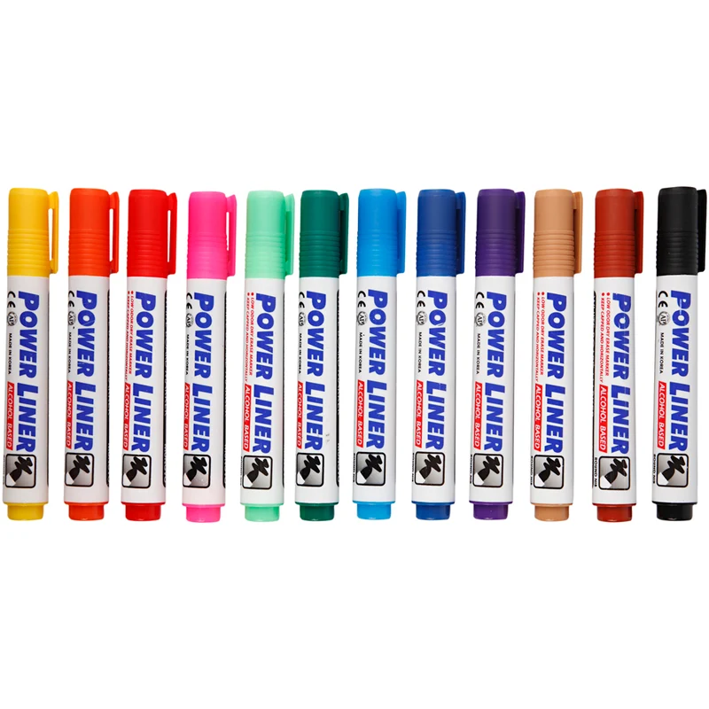 Whiteboard Marker, Strichstärke 4 mm, Sortierte Farben, 12 Stk/ 1 Pck [HOB-28248]